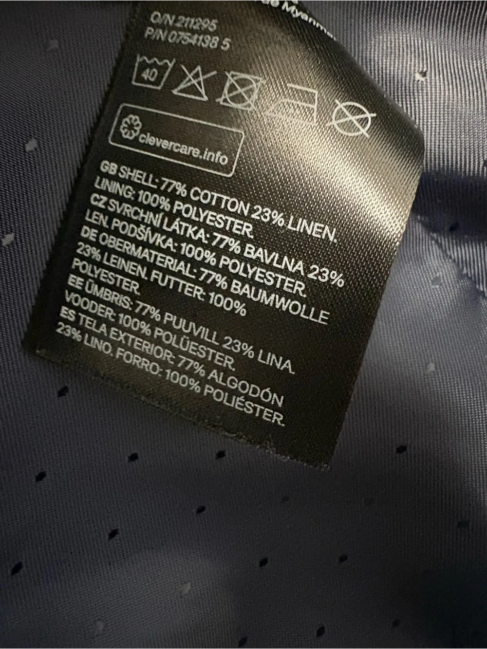 H&M Linen Blend Suit Jacket